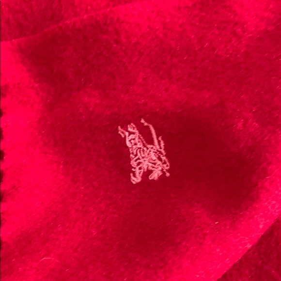 Burberry London blue label Red Scarf Unisex - Picture 5 of 9